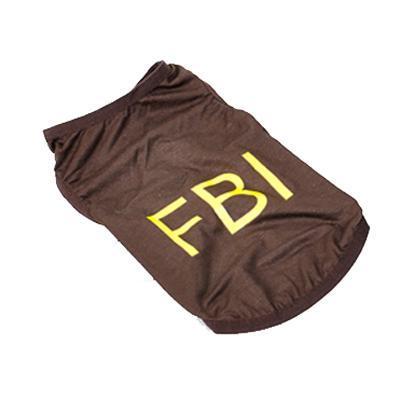 FBI Police Unit Vest Dog Vest Happy Paws Brown XSmall 