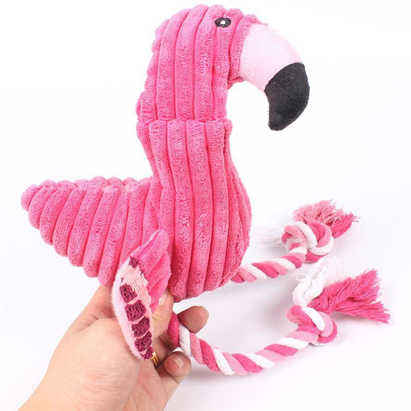 Floyd The Plush Flamingo Plush & Squeaky Toys Happy Paws 