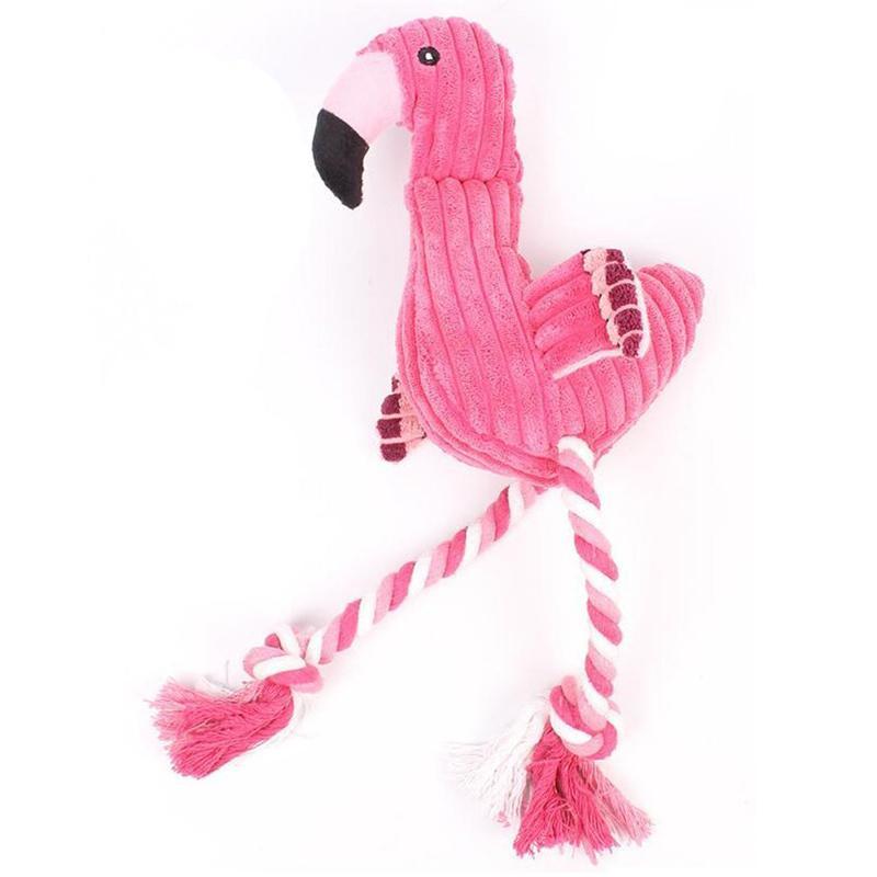 Floyd The Plush Flamingo Plush & Squeaky Toys Happy Paws 