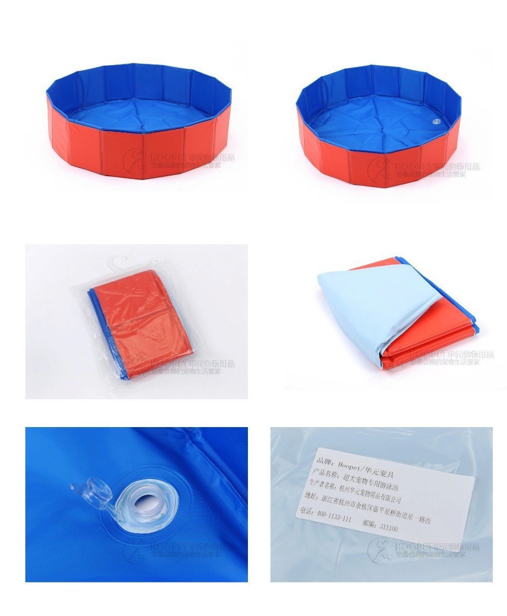 Fold Up Portable Pool Dog Bath Swimming Pool Happy Paws 