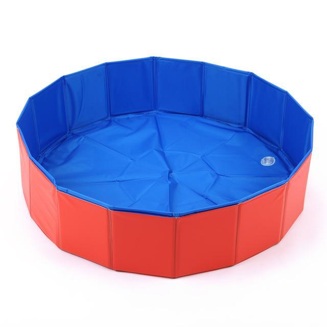 Fold Up Portable Pool Dog Bath Swimming Pool Happy Paws 