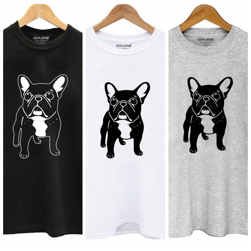 French Bulldog Art Womens Dog T-shirt Happy Paws 