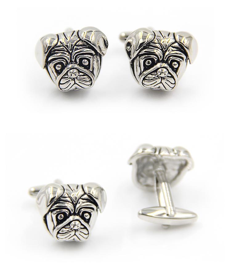 French Bulldog Cufflinks Mens Dog Cufflinks Happy Paws 