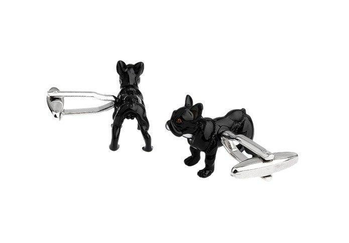 French Bulldog Cufflinks Mens Dog Cufflinks Happy Paws 