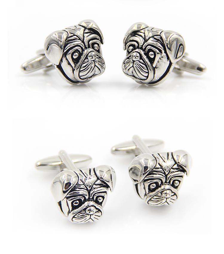 French Bulldog Cufflinks Mens Dog Cufflinks Happy Paws 