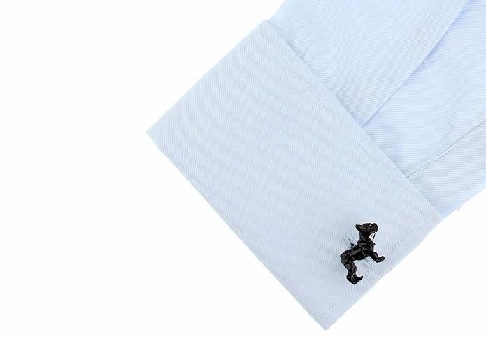 French Bulldog Cufflinks Mens Dog Cufflinks Happy Paws 