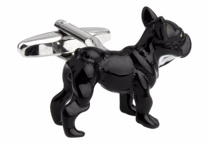 French Bulldog Cufflinks Mens Dog Cufflinks Happy Paws 