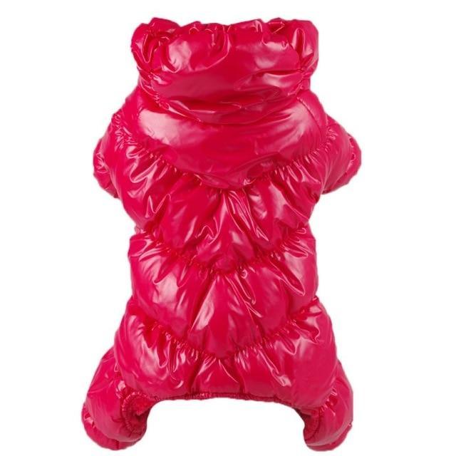 Full Body Puffer Coat Dog Puffer Jacket Happy Paws Red Large 