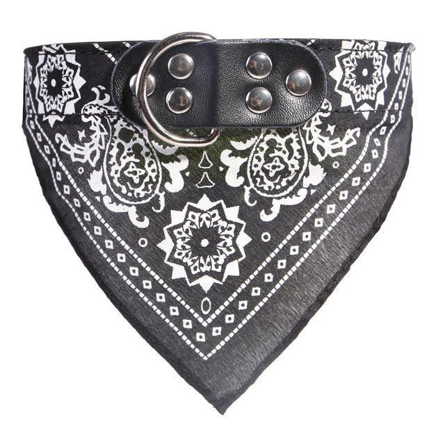 Funky Dog Bandana Collar dog collar Happy Paws Black Small 