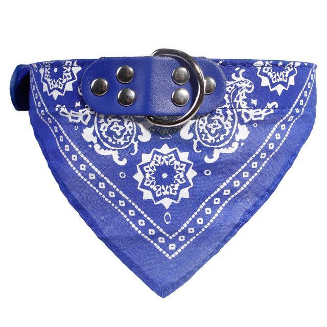 Funky Dog Bandana Collar dog collar Happy Paws Navy Blue Small 