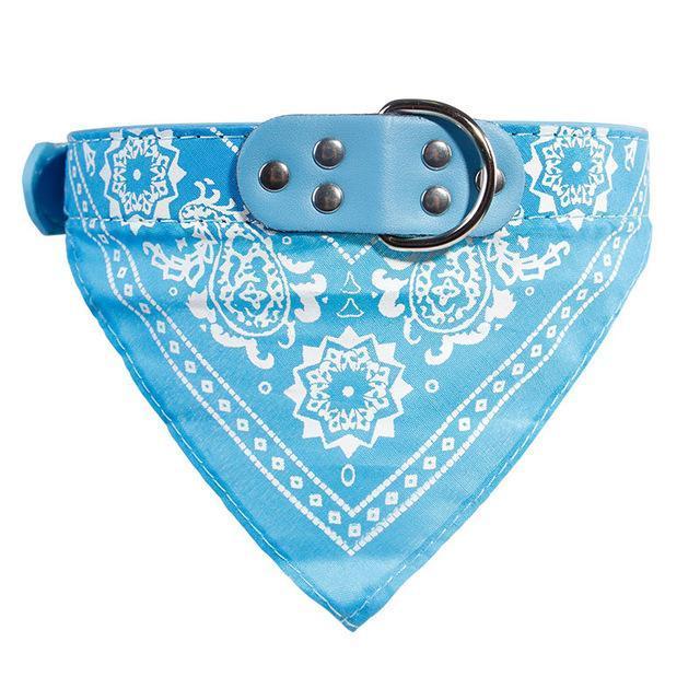 Funky Dog Bandana Collar dog collar Happy Paws Sky Blue Small 