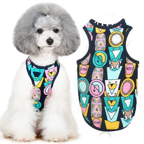 Funky Dog Vests Dog Vest Happy Paws Small 