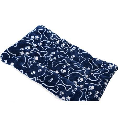 Funky Mat Bed Dog Bed Mat Happy Paws Dark Blue Large 