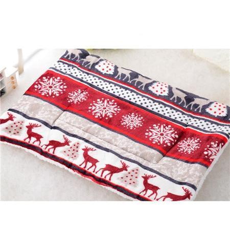 Funky Mat Bed Dog Bed Mat Happy Paws Red Large 