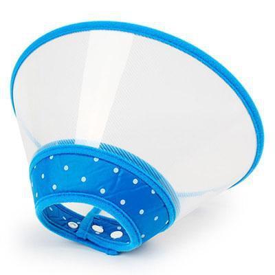 Funky Protective E-Collar Cone Dog Recovery Cone Happy Paws Blue Small 