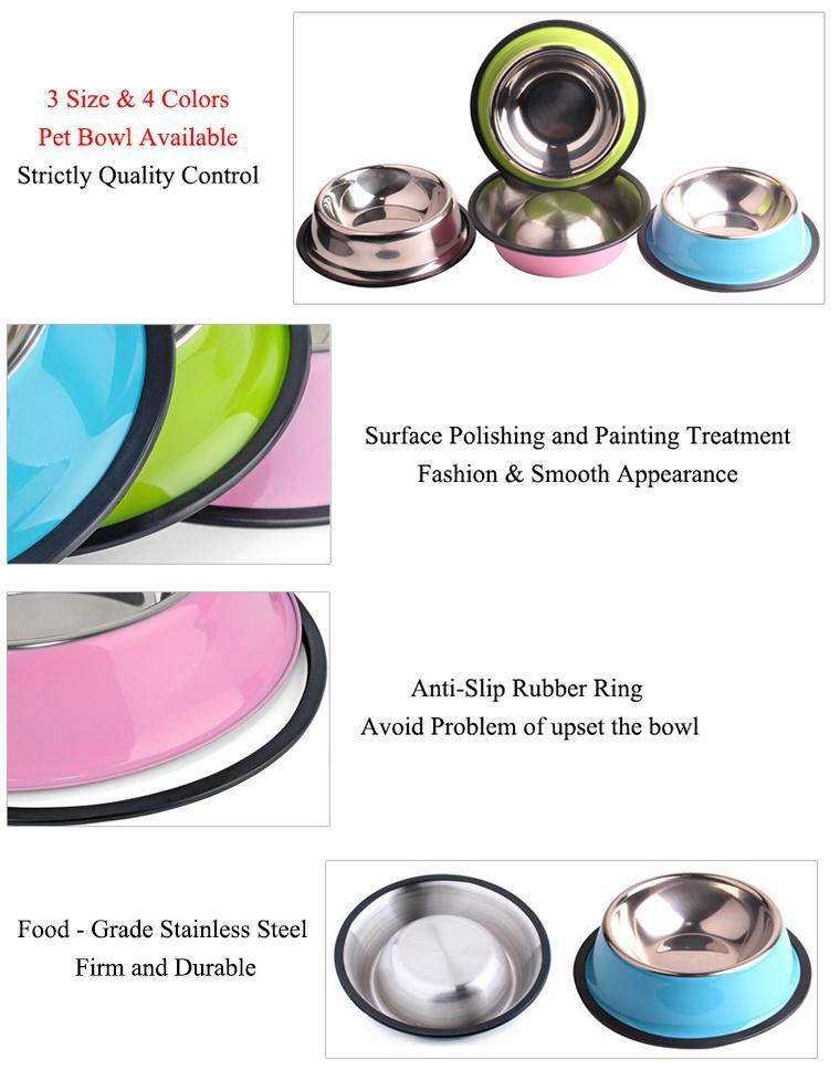 Funky Stainless Steel Bowls Feeding bowl Happy Paws 