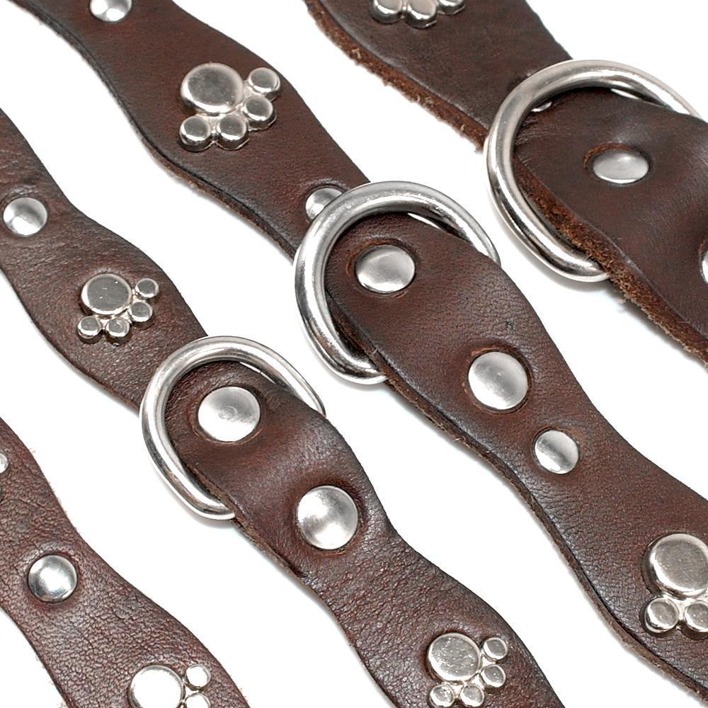 Genuine Soft Leather Dog Collar Dog collar Happy Paws 