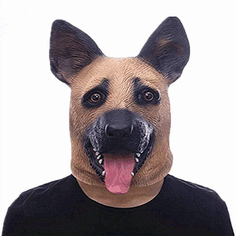 German Shepherd Full Head Mask Dog Halloween Costume Happy Paws Online 