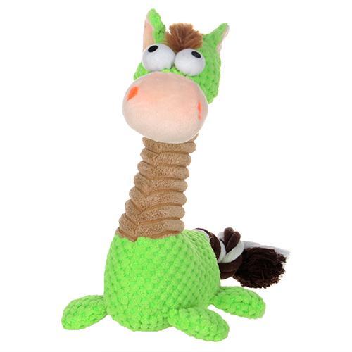 Harry Trotter The Plush Pony Plush & Squeaky Toys Happy Paws Green 