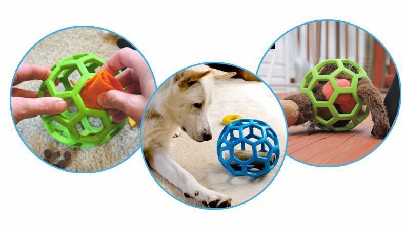 Holee Roller Treat Ball Puzzle toys Happy Paws 