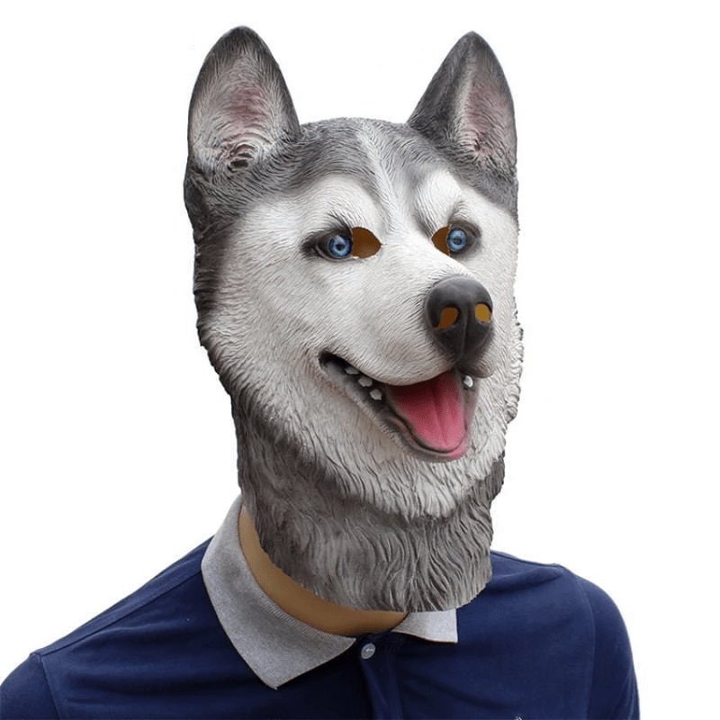 Husky Full Head Mask Dog Halloween Mask Happy Paws Online 