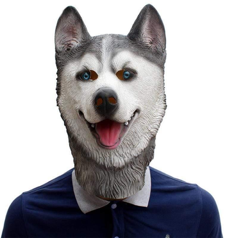 Husky Full Head Mask Dog Halloween Mask Happy Paws Online 