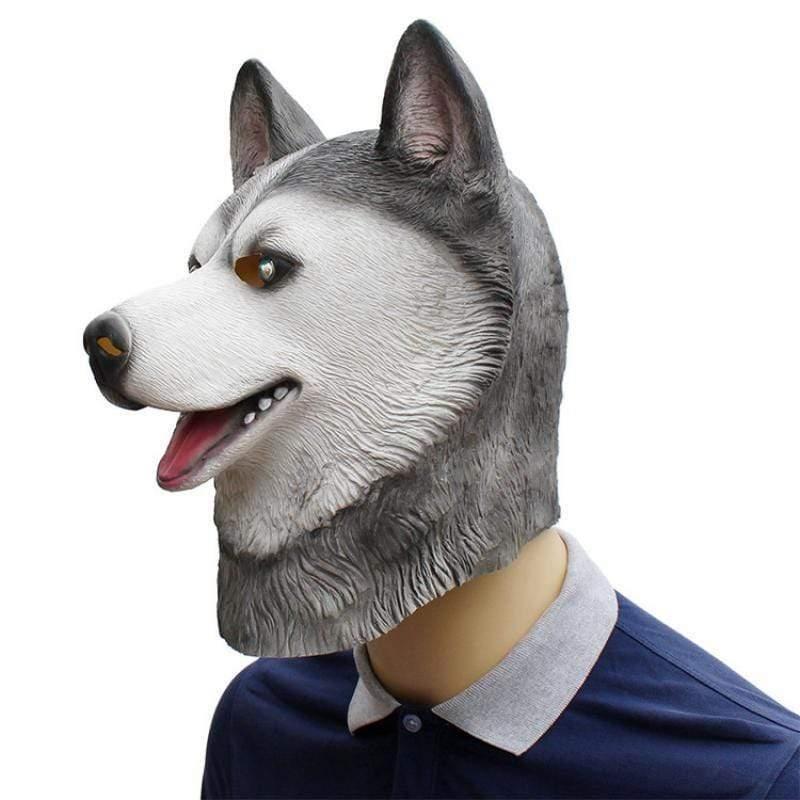 Husky Full Head Mask Dog Halloween Mask Happy Paws Online 