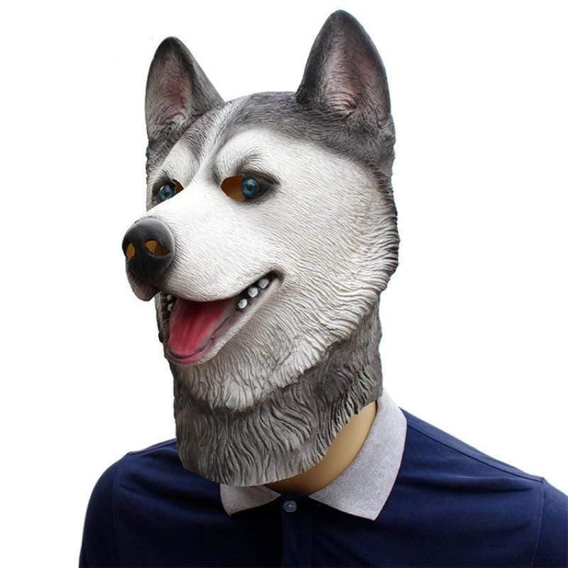 Husky Full Head Mask Dog Halloween Mask Happy Paws Online 