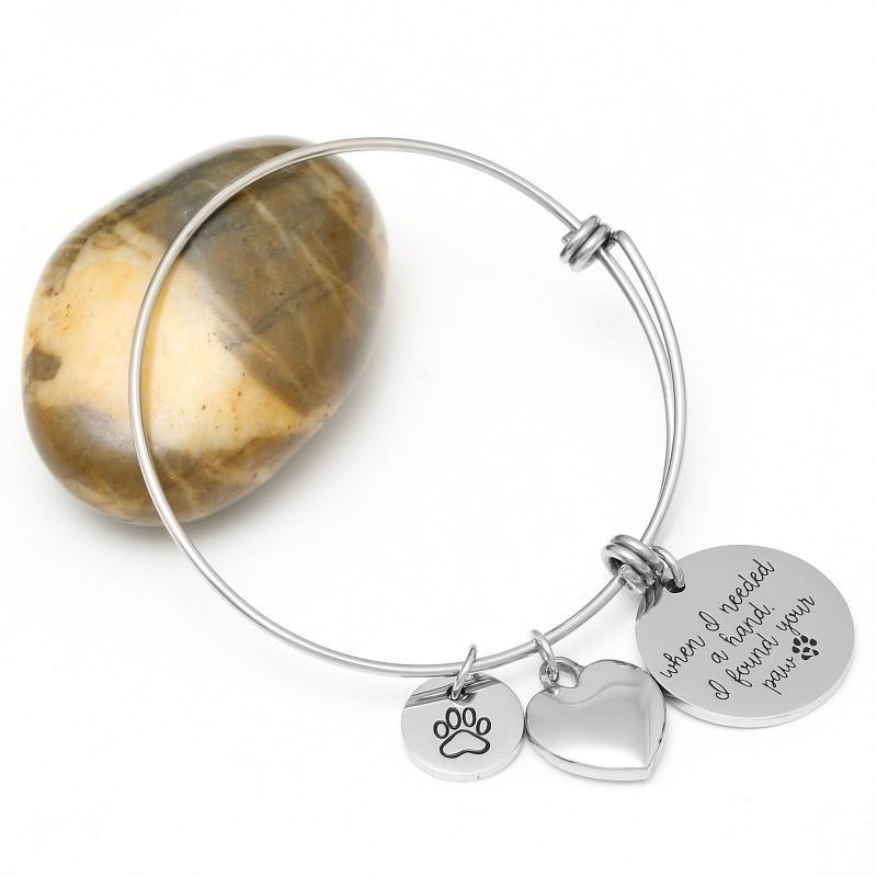 I found your Paw Bracelet Womens Dog Bracelet Happy Paws 