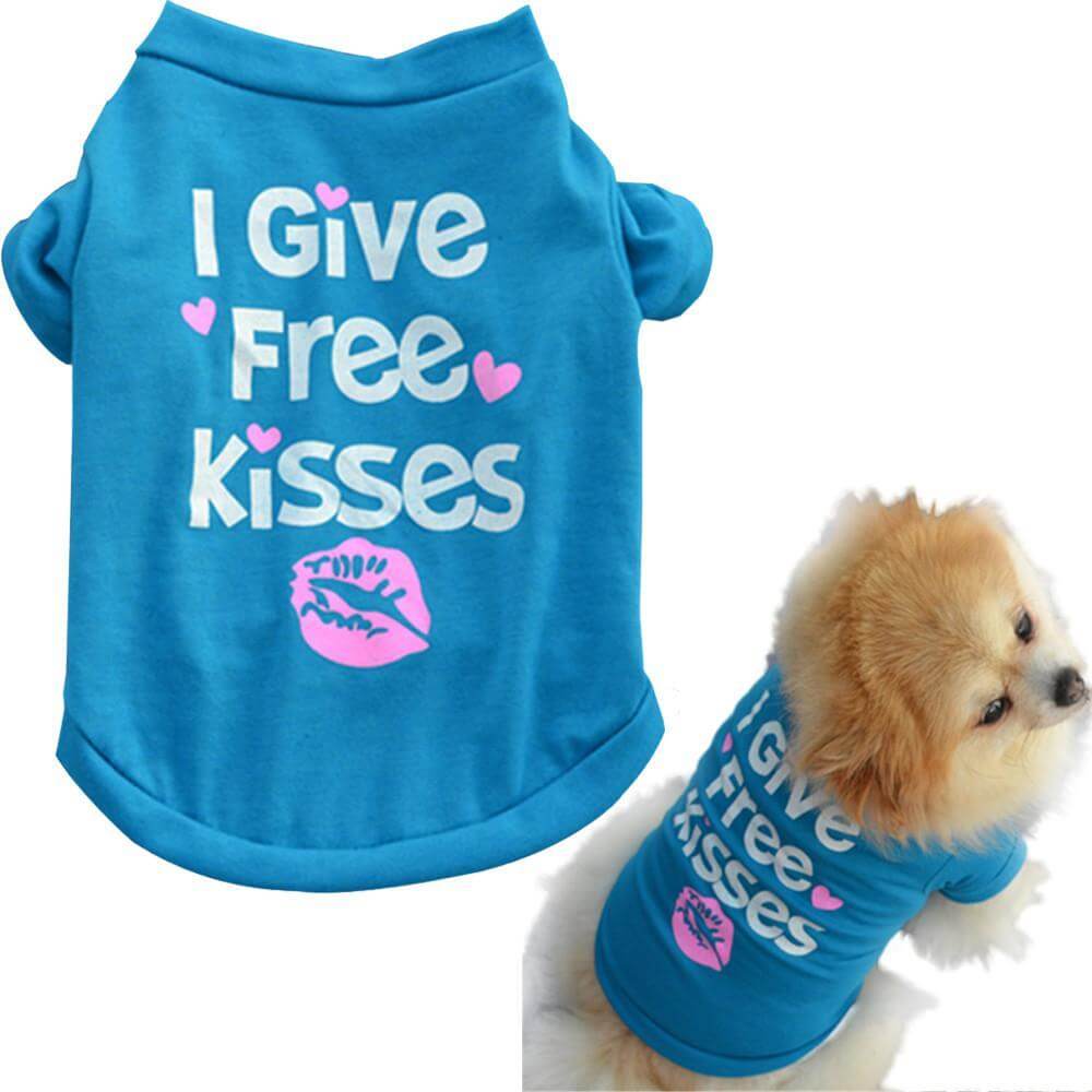 'I Give Kisses for Free' Dog Vest Happy Paws 