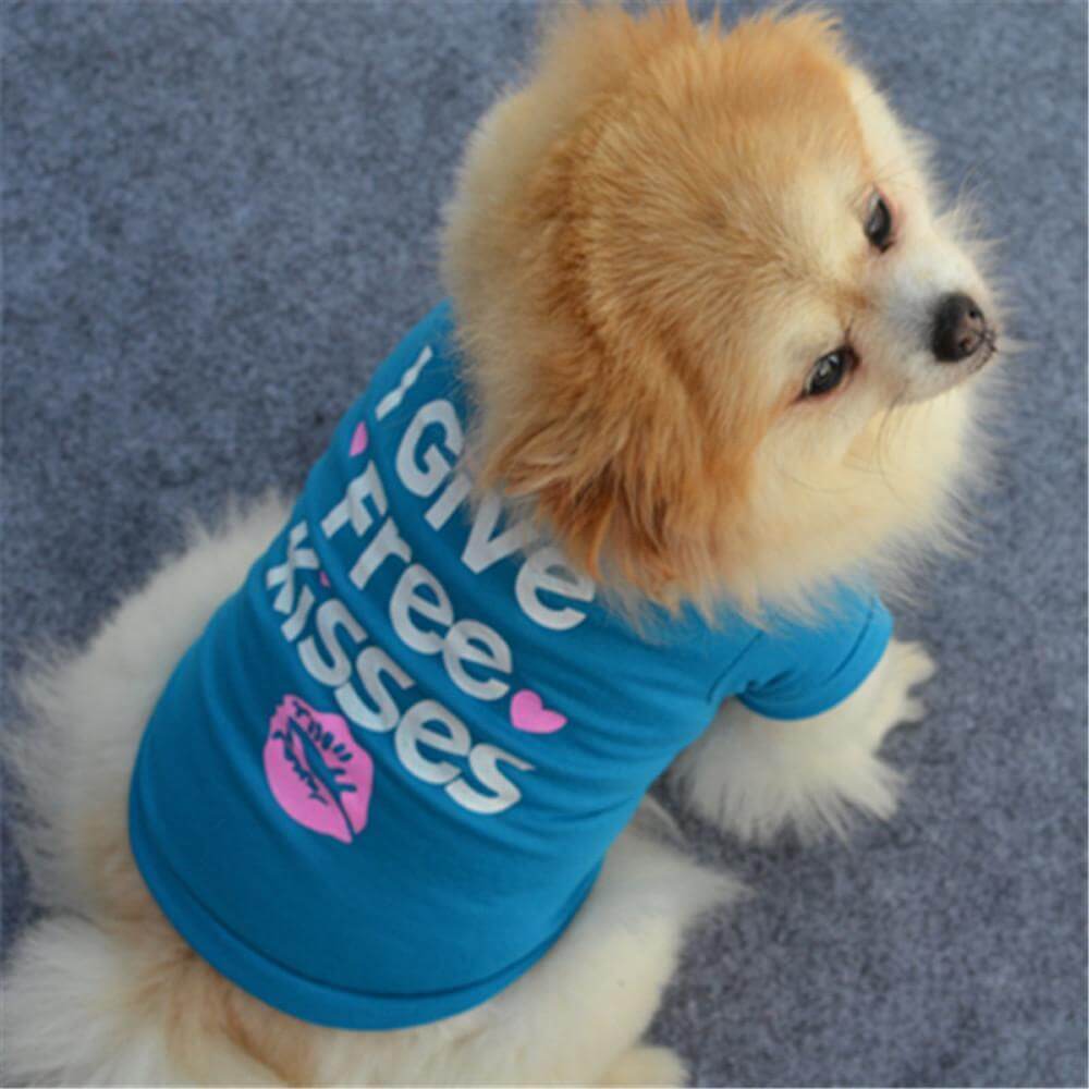 'I Give Kisses for Free' Dog Vest Happy Paws 