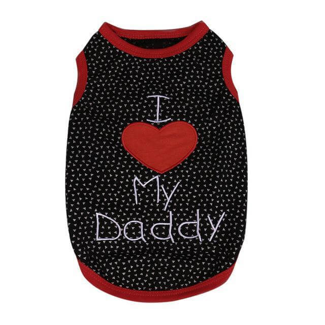 'I Love My Daddy' Dog Vest Dog Vest Happy Paws Large 