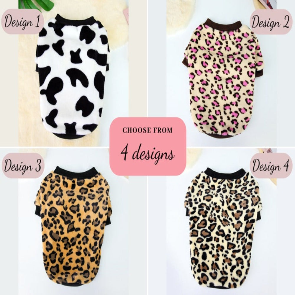 Animal Print Dog Sweaters