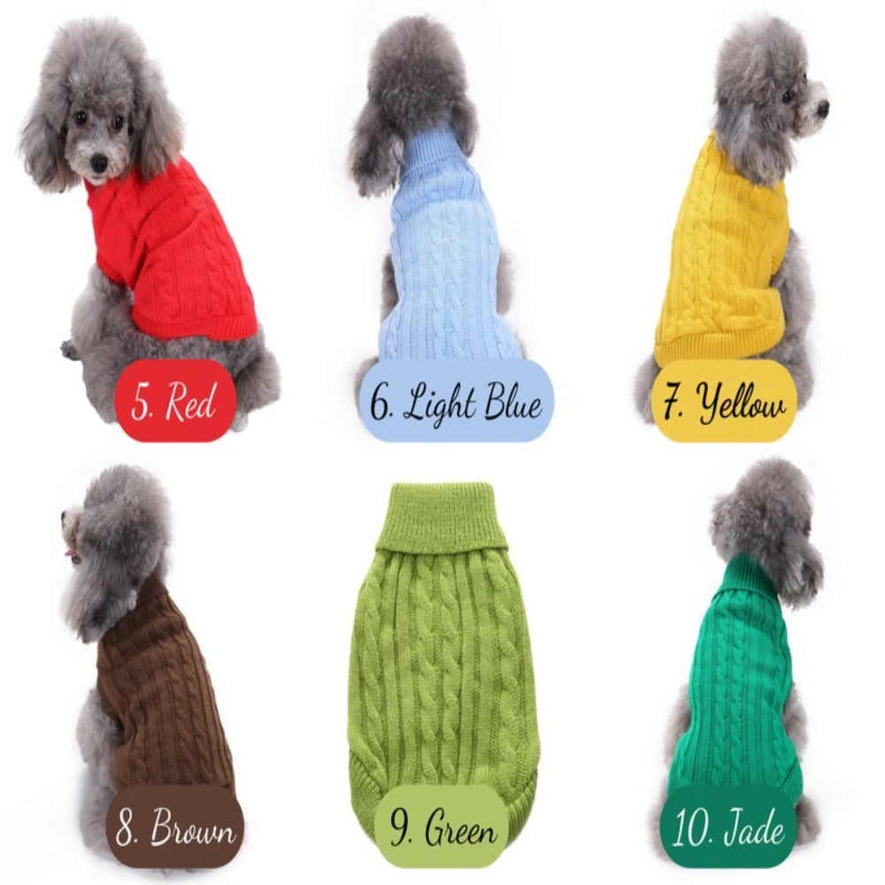 Pulls en tricot pour chiens