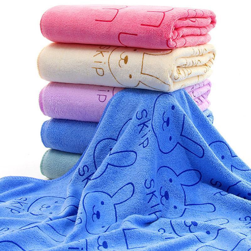 Large Absorbent Dog Towel Towels Happy Paws Blue 