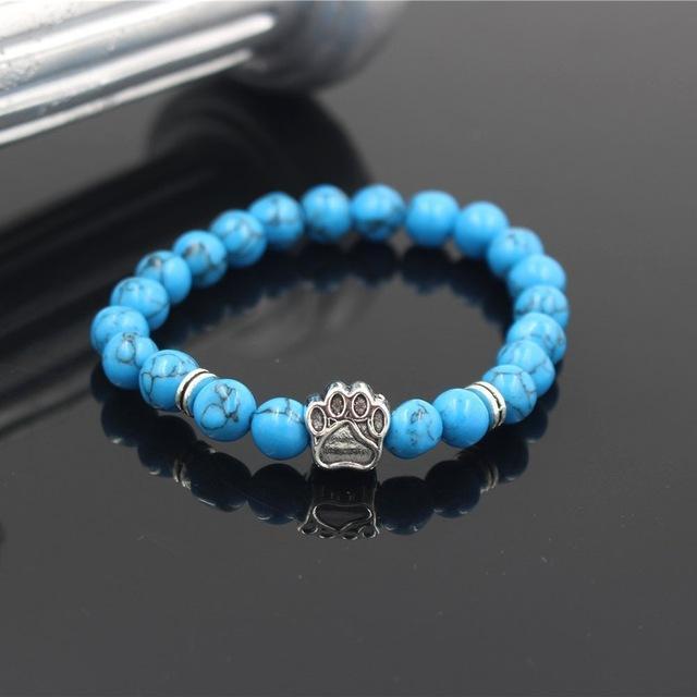 Lava Stone Healing Bracelet Paw Bracelet Happy Paws 12 Small 