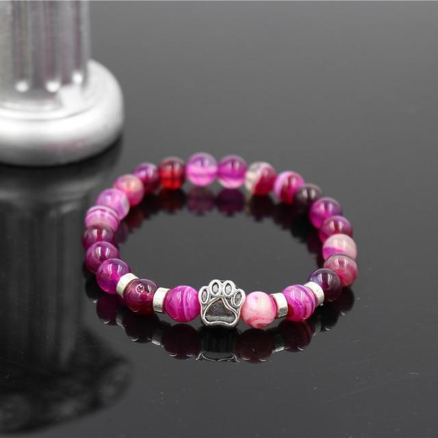 Lava Stone Healing Bracelet Paw Bracelet Happy Paws 15 Small 