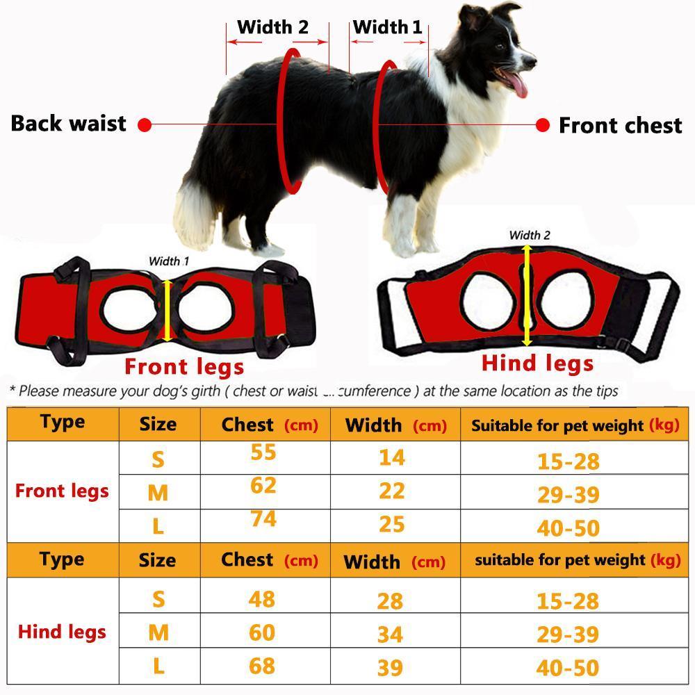 Lift Support Spine Harness Dog Spine Support Brace Happy Paws 