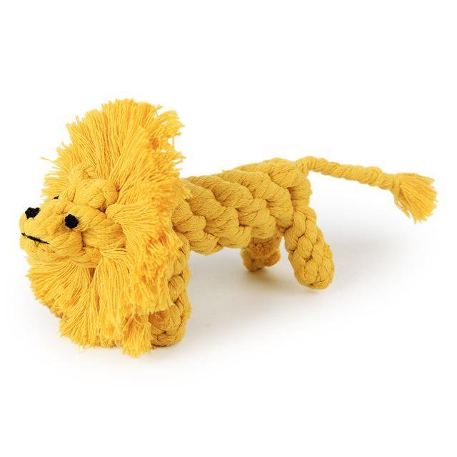 Lion, Giraffe & Squirrel Rope Chews Dog Chew Toy Happy Paws Lion 