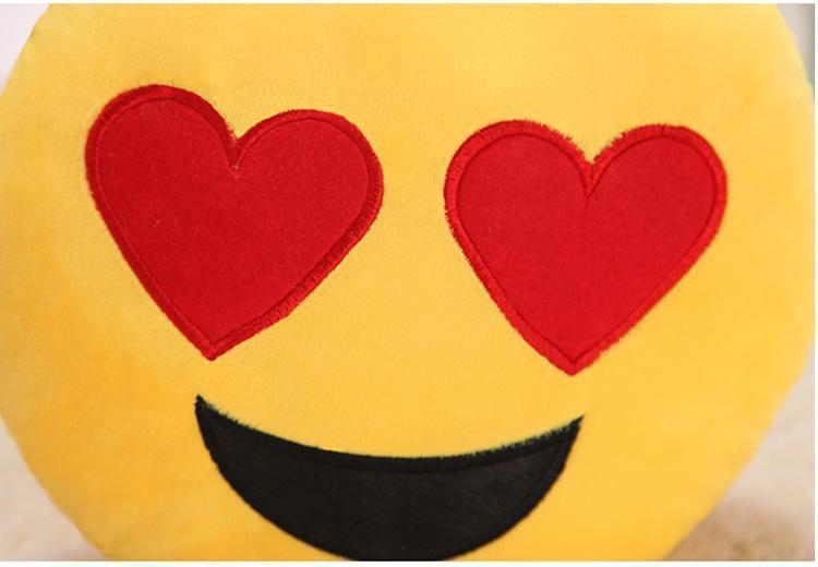 Plush Emoji Dog Pillow Toys Plush & Squeaky Toys Happy Paws 
