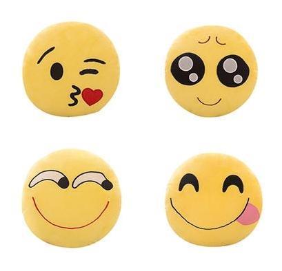 Plush Emoji Dog Pillow Toys Plush & Squeaky Toys Happy Paws 