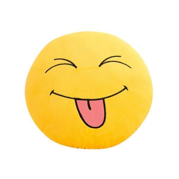Plush Emoji Dog Pillow Toys Plush & Squeaky Toys Happy Paws Q 