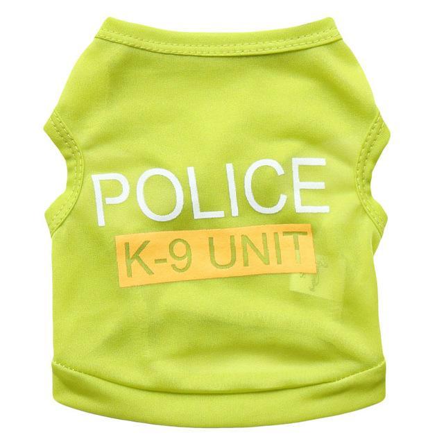 Police Unit Dog Vest Dog Vest Happy Paws Green Large 