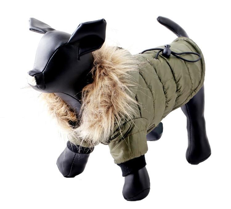 Puffer Style Fur Jacket Dog Puffer Jacket Happy Paws 