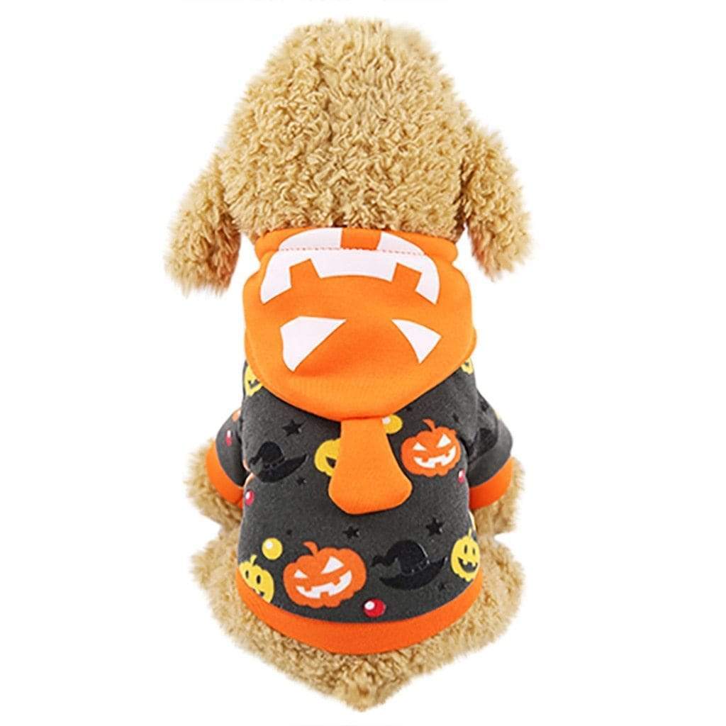 Pumpkin Soft Fleece Hoody Dog Halloween Costume Happy Paws Online 