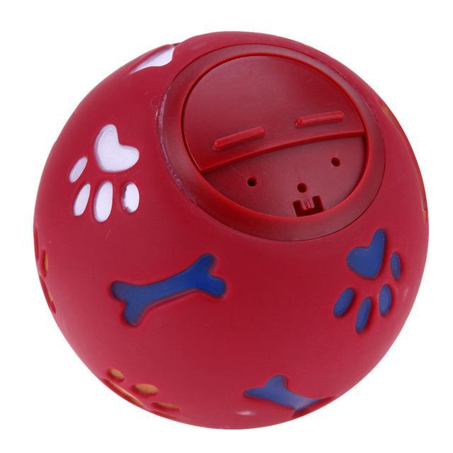 Puppy Treat Ball Puzzle toys Happy Paws Red Medium 7.5 cm 