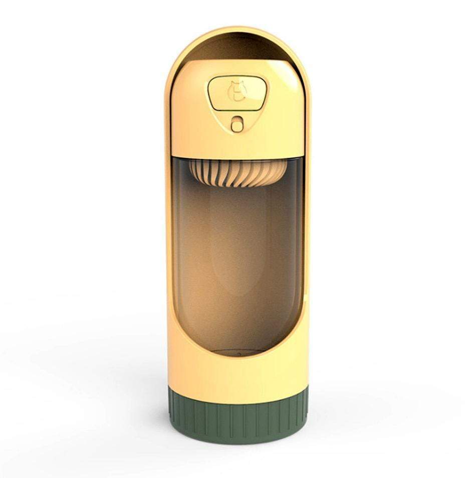 Pure filtration Water Bottle Dog Water Bottle Happy Paws Online Yellow 