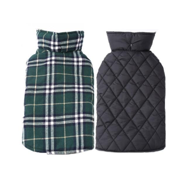 Reversible Waterproof Coat Dog Coat Happy Paws Green XSmall 