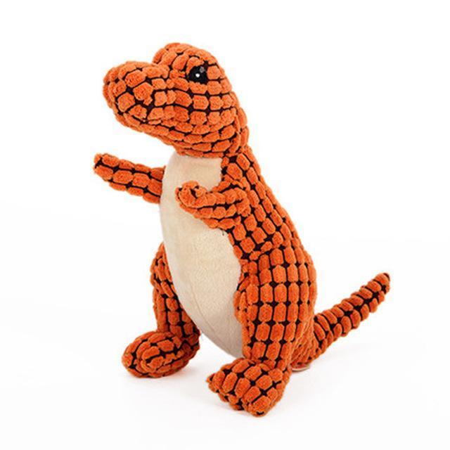 Roary The Plush Dinosaur Plush & Squeaky Toys Happy Paws Orange 