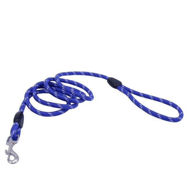 Rope Leash 160 cm dog leash Happy Paws Blue 